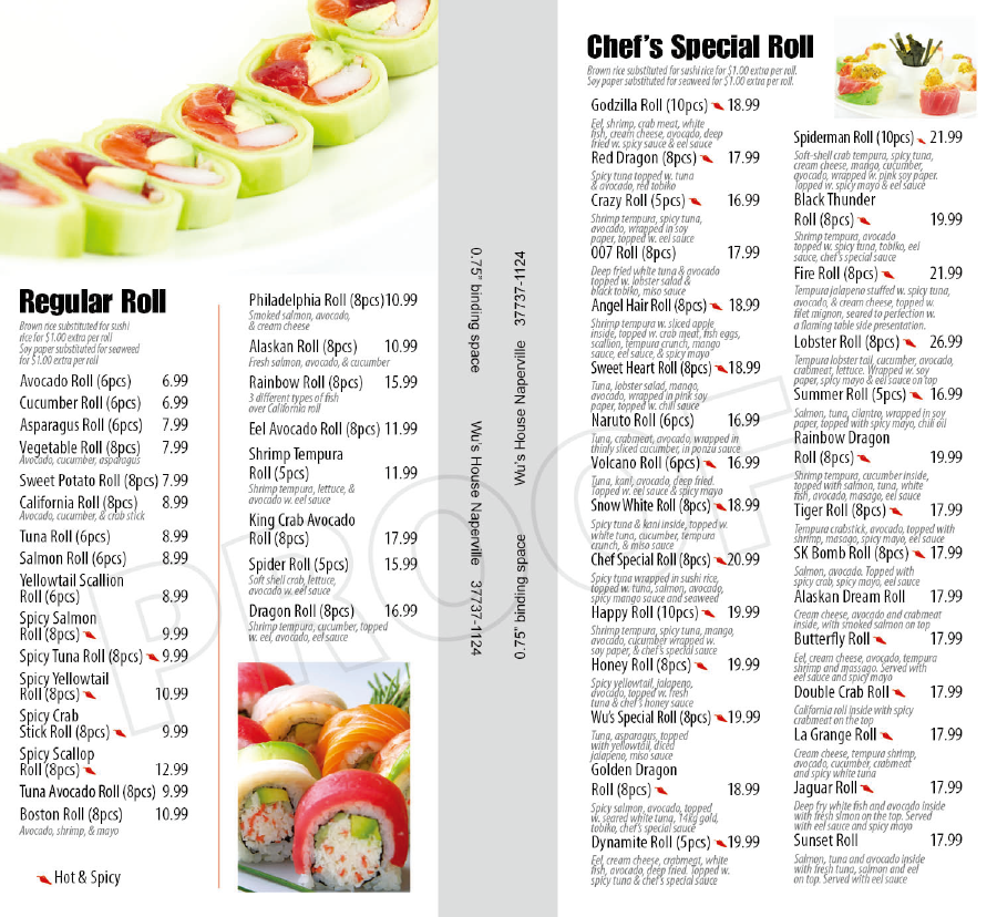 Menu Page 3